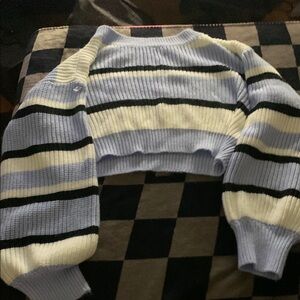 Striped Cropped Sweater